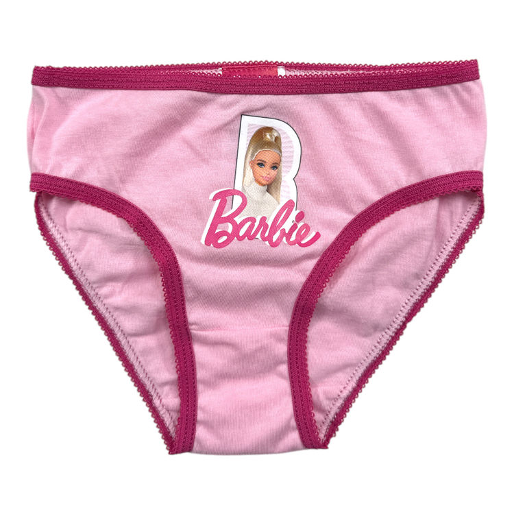 Picture of BAR243420 GIRLS BARBIE 100% COTTON 3 PACK BRIEFS